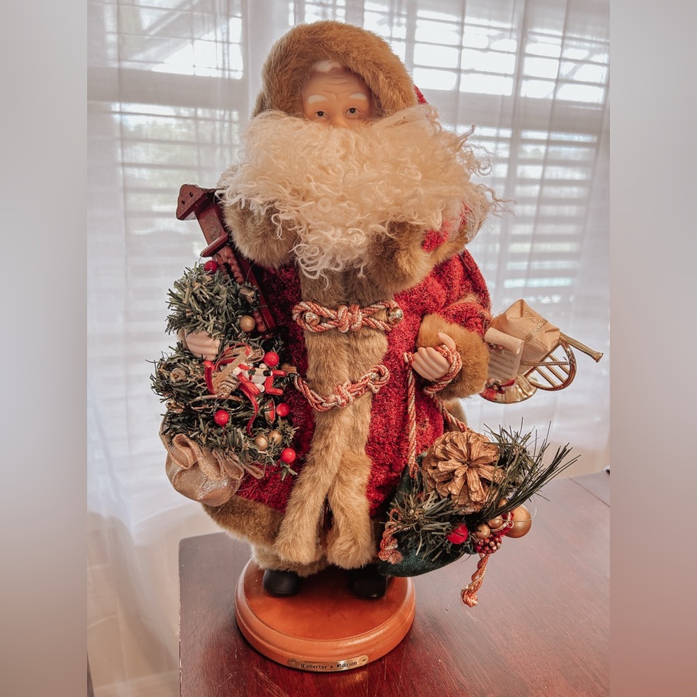 Grandeur Noel 16” Santa Claus Figure Christmas Decor W/box 1999